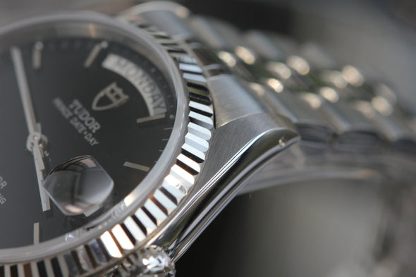 Tudor Prince Day-Date 76214 Black Dial Watch