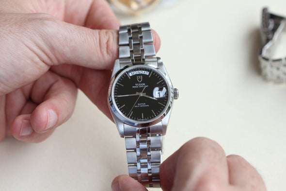 Tudor Prince Date-Day 76200 Black Dial watch
