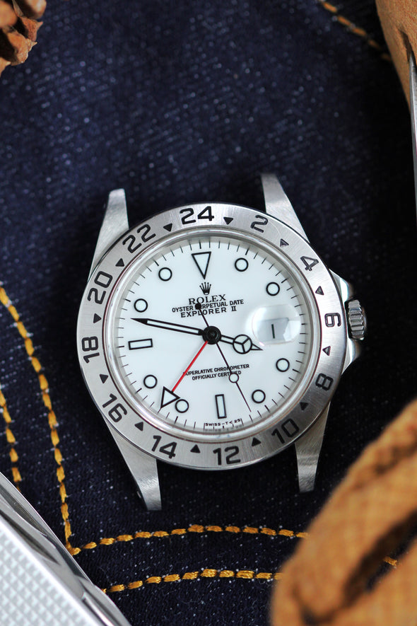 Rolex Explorer II 16570 White Dial Watch