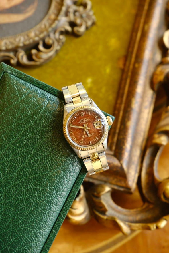 Rolex Datejust 6517 Wooden Dial Watch Made in 1960s