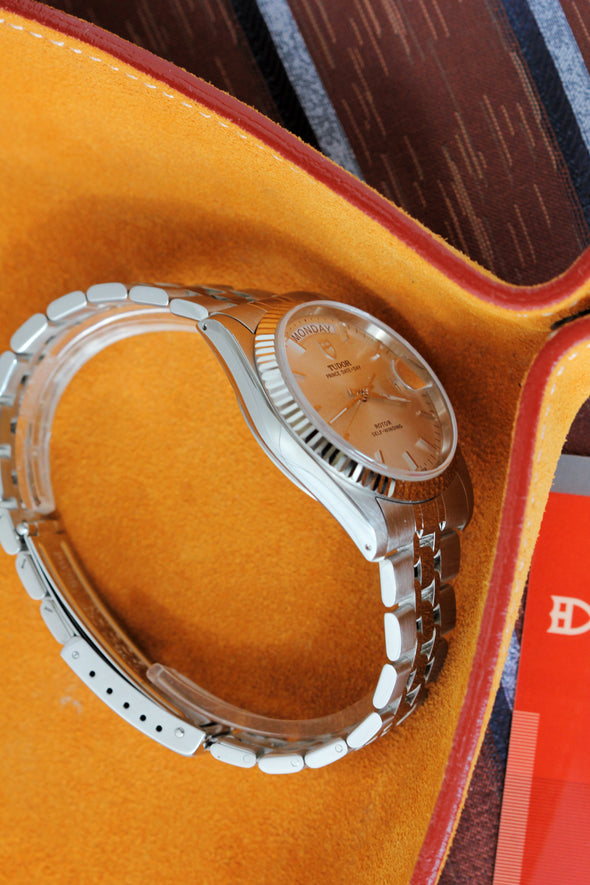Tudor Prince Date-Day 76214 sunburst dial watch Full Set