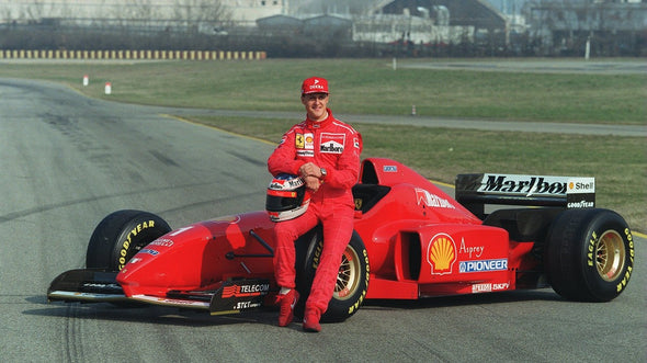 Omega Speedmaster Ferrari Grand Prix Red Dial watch Michael Schumacher racing 1996