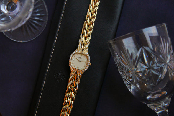 Patek Philippe 18ct gold La Flamme bracelet watch