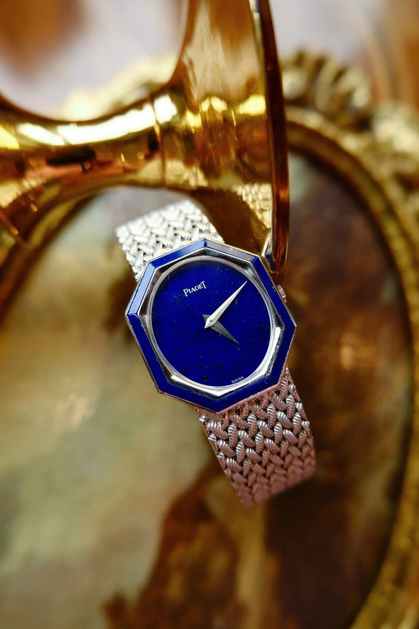 Piaget lapis dial white gold watch