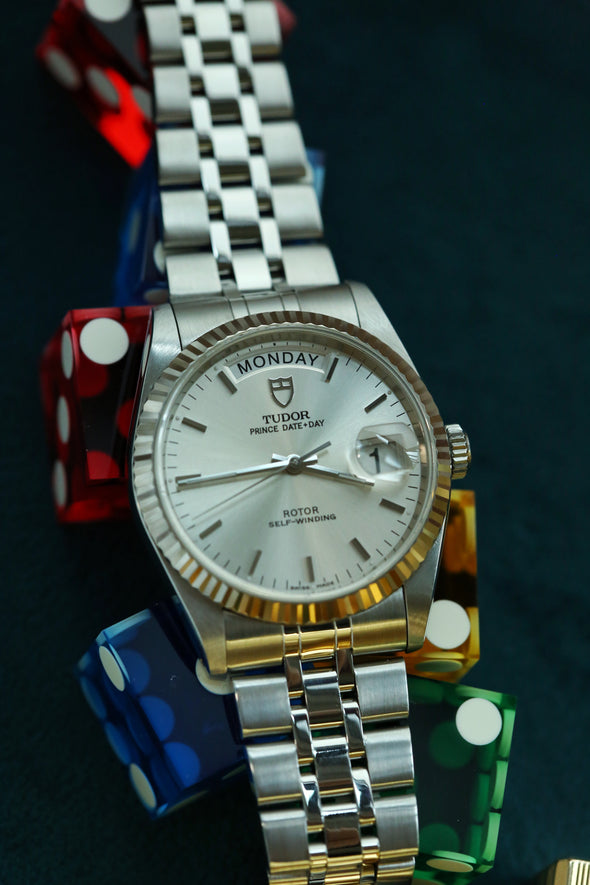 Tudor Prince Date-Day 76214 sunburst dial watch