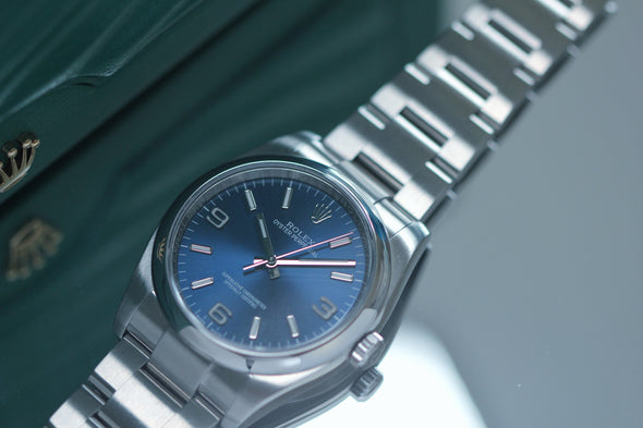 Rolex Oyster Perpetual Rare Blue Dial 36mm watch with Full-Set