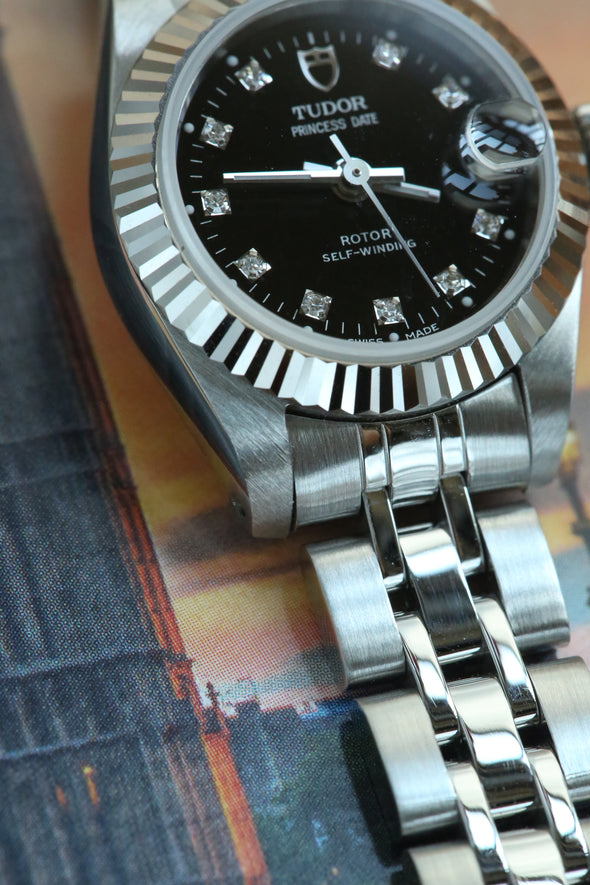 Tudor Princess Black Diamonds Dial Watch
