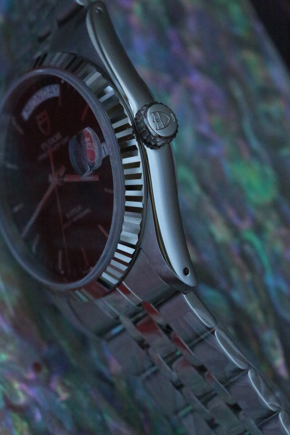 Tudor Prince Date 76214 Black Dial Watch NOS