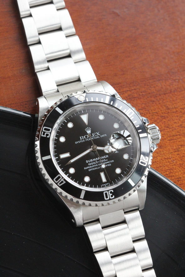 Rolex Submariner Date Black Dial Watch Ref: 16610 Fully serviced