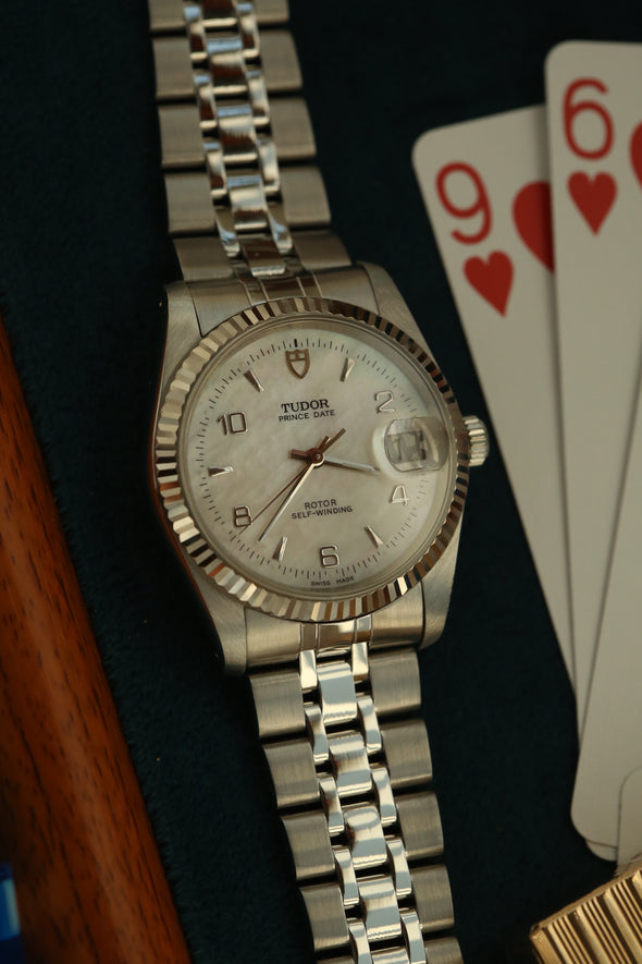 Tudor Prince Date 74034 Rare Mop dial Watch