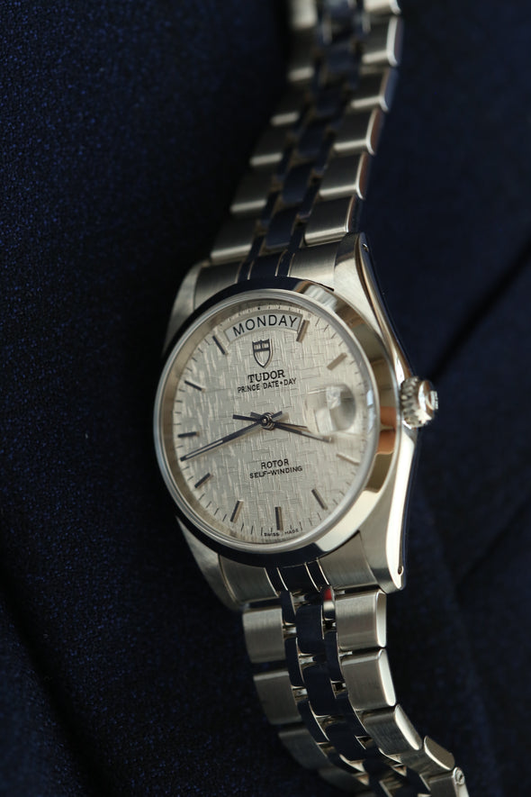 Tudor Prince Date-Day Linen dial watch