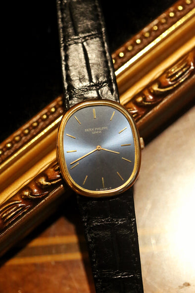 Patek Philippe Blue dial Golden Ellipse Watch