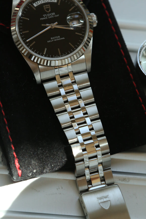 Tudor Prince Day-Date Black Dial Watch