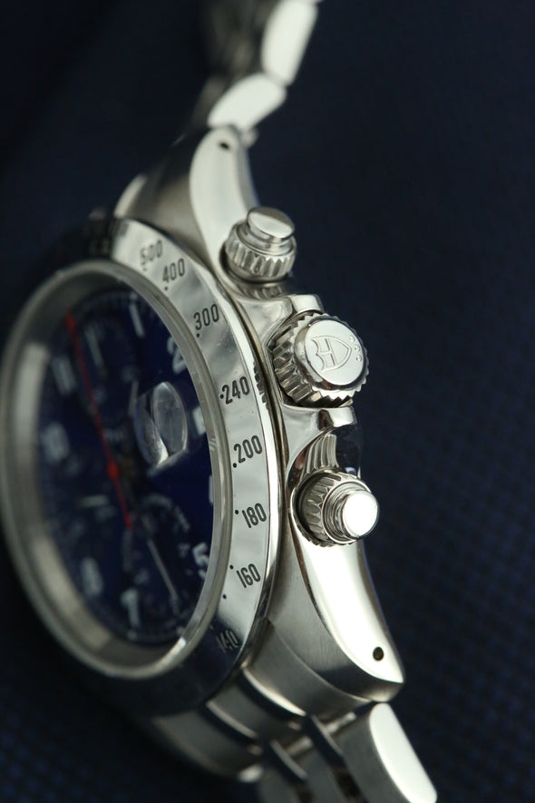 Tudor Prince Date Chronograph Blue Arabic Dial Watch