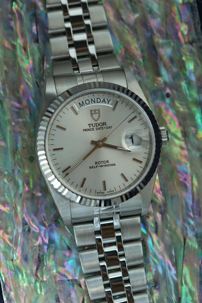 Tudor Prince Date-Day 76214 sunburst dial watch