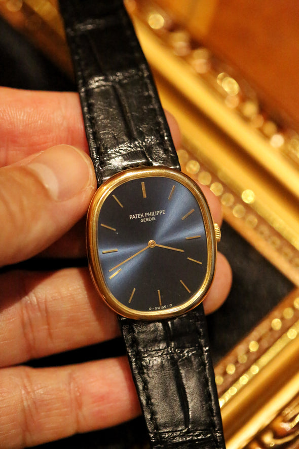 Patek Philippe Blue dial Golden Ellipse Watch