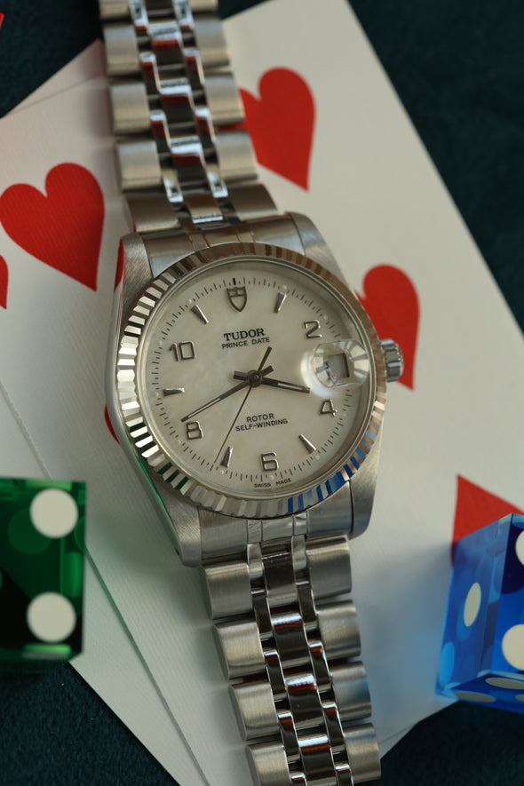 Tudor Prince Date 74034 Rare Mop dial Watch
