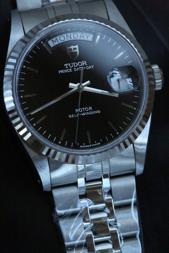 Tudor Prince Date 76214 Black Dial Watch NOS