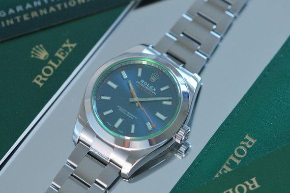 Rolex Oyster Perpetual Rare Blue Dial 36mm watch with Full-Set