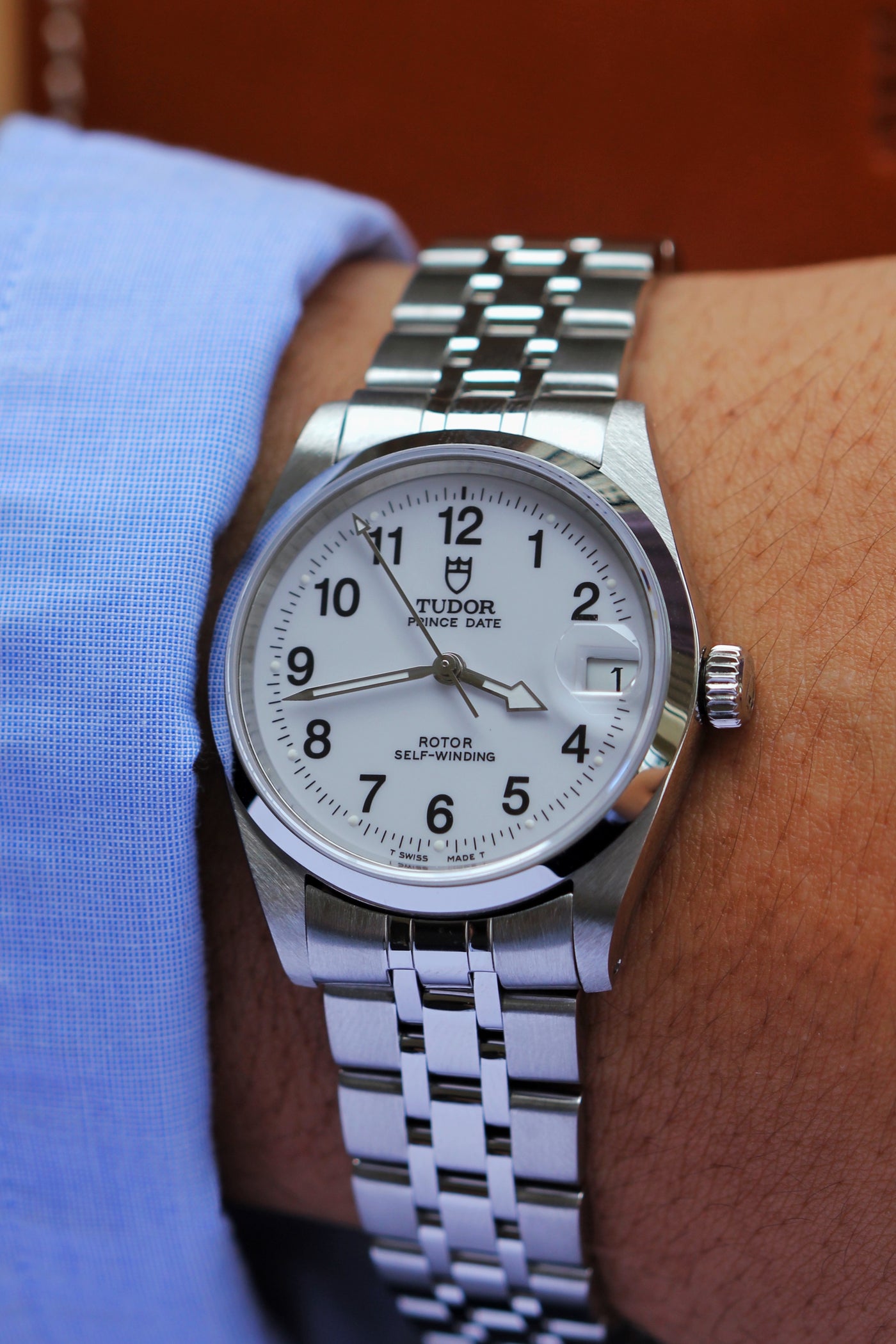 Tudor Prince Date White Dial Ranger Watch 72000 Mayfair Watch