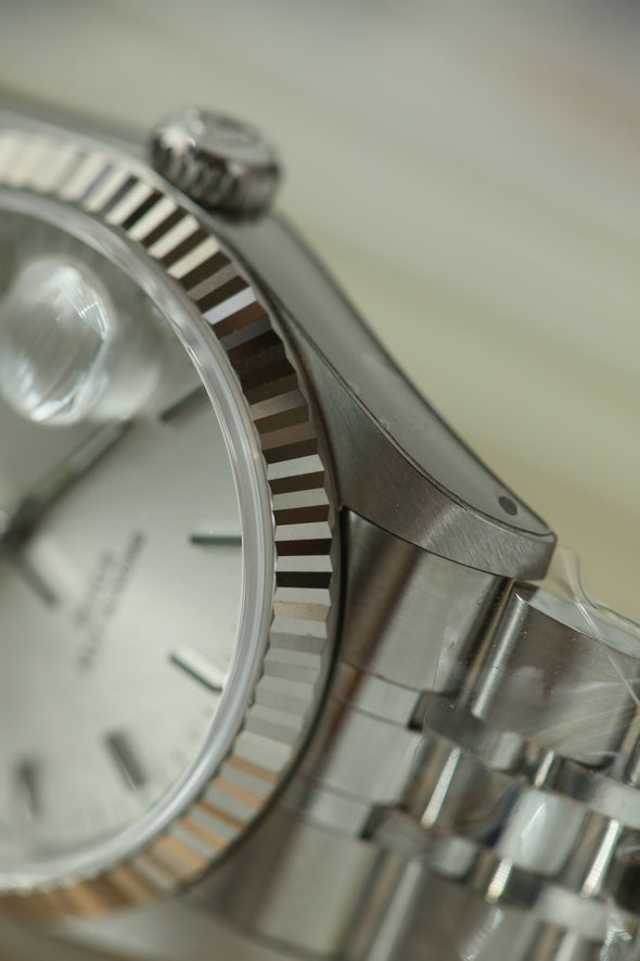 Tudor Prince Date-Day Silver Sunburst Dial NOS