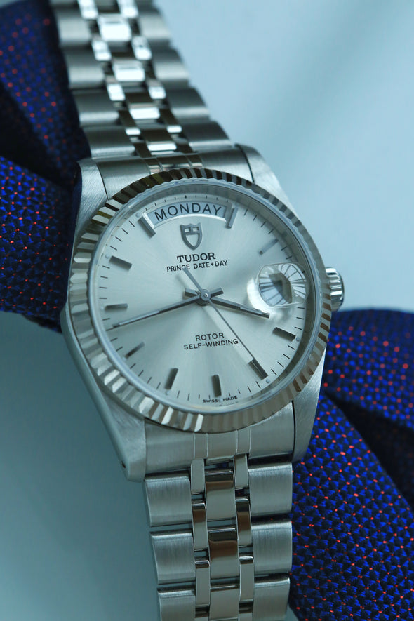 Tudor Prince Date-Day 76214 sunburst dial watch
