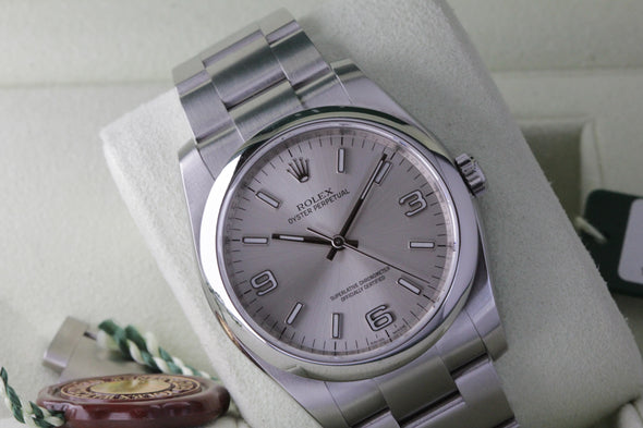 Rolex Oyster Perpetual 116000 Silver Dial Full-Set Watch Made in 2014