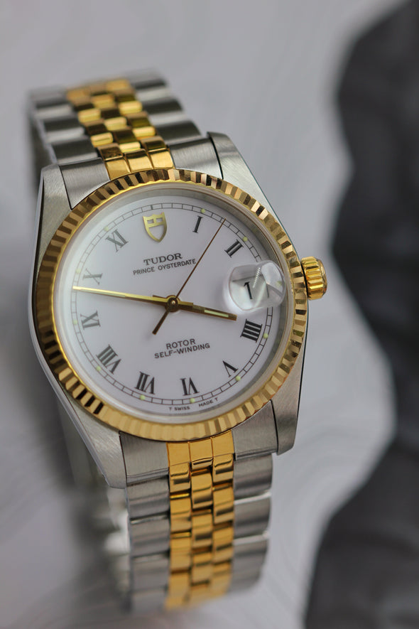 Tudor Prince Oysterdate on White Ceramic Dial