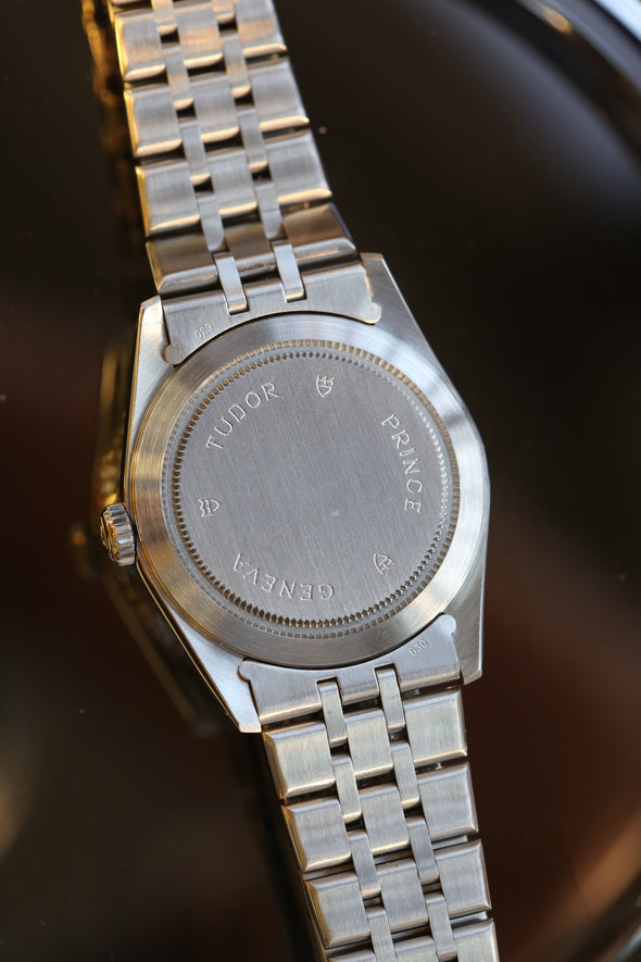 Tudor Prince Date-Day 76214 Blue Arabic Dial Watch