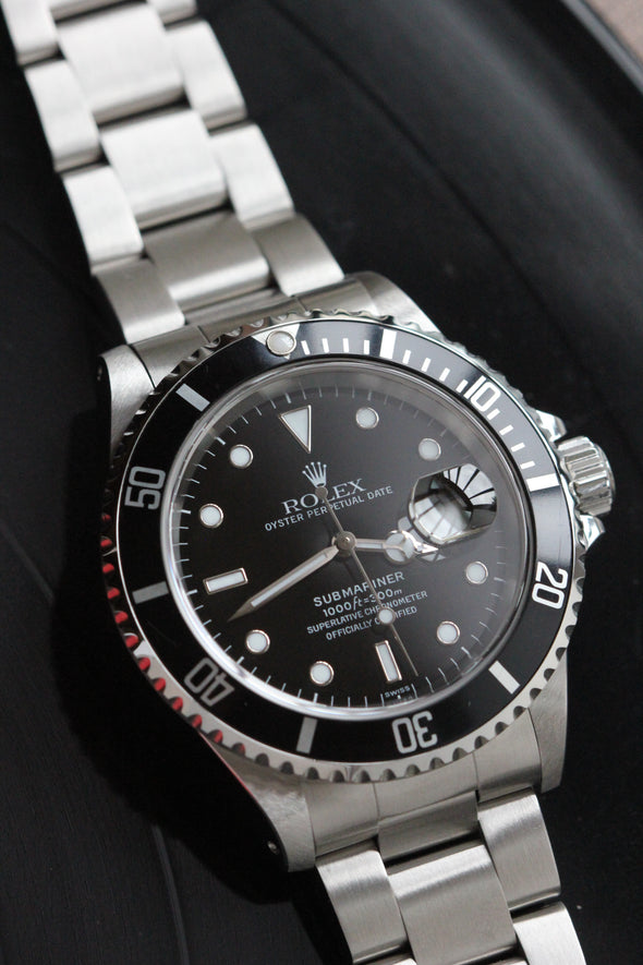 Rolex Submariner Date Black Dial Watch Ref: 16610 Fully serviced