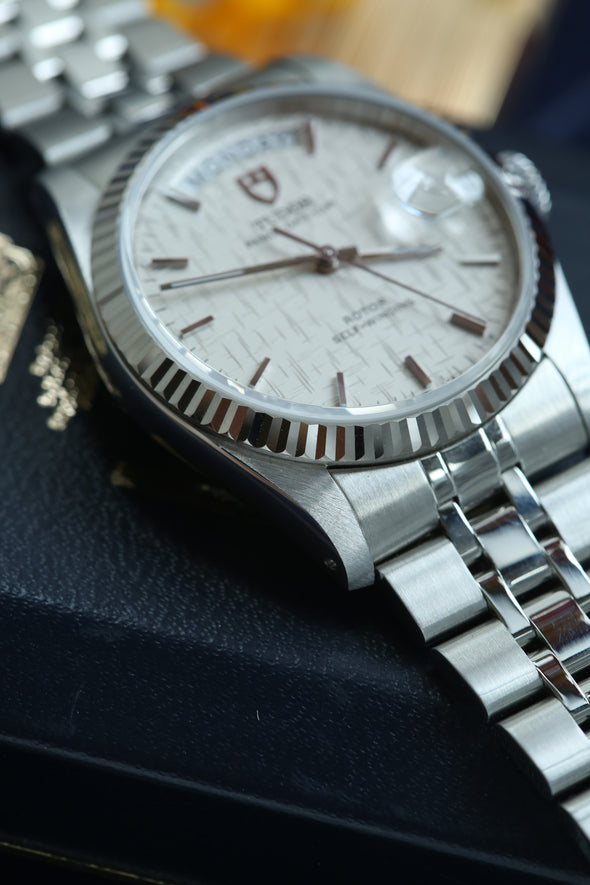 Tudor Prince Date-Day 76214 Linen dial watch