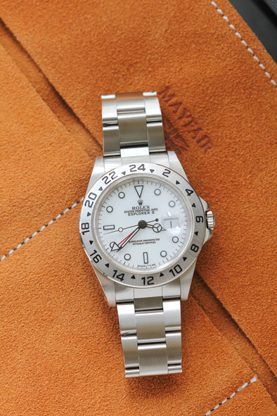 Rolex Explorer II 16570 White Dial Watch