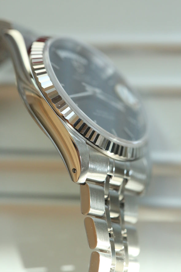 Tudor Prince Day-Date Black Dial Watch