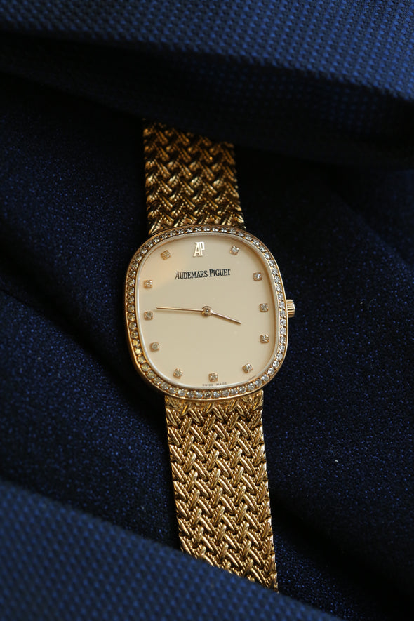 Audemars Piguet Vintage 18K YG &  Diamonds Watch 82g