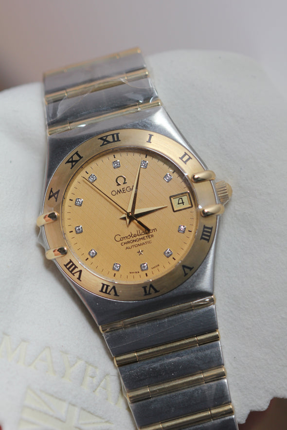 Omega Constellation Diamonds Dial Watch Full-Set