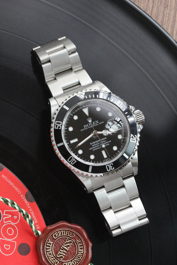 Rolex Submariner Date Black Dial Watch Ref: 16610 Fully serviced