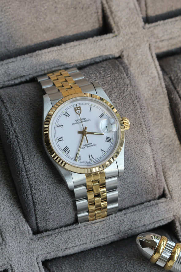 Tudor Prince Oysterdate on White Ceramic Dial