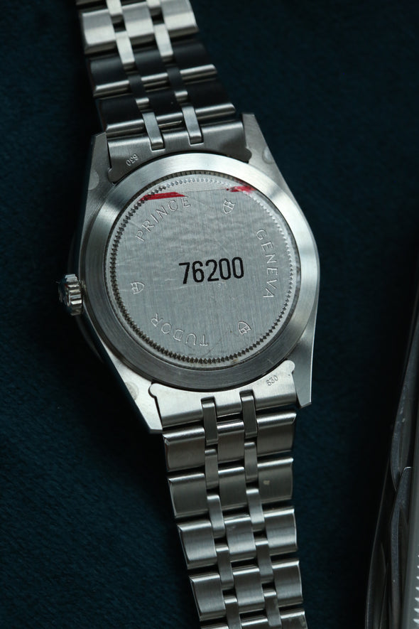 Tudor Prince Date-Day 76200 Silver Linen Dial New Old Stock
