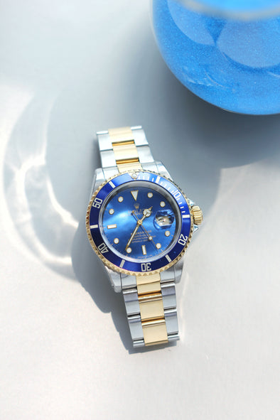 Rolex Submariner Date 16613 Watch Bluesy