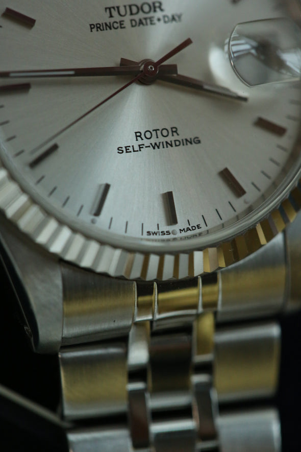 Tudor Prince Date-Day 76214 sunburst dial watch