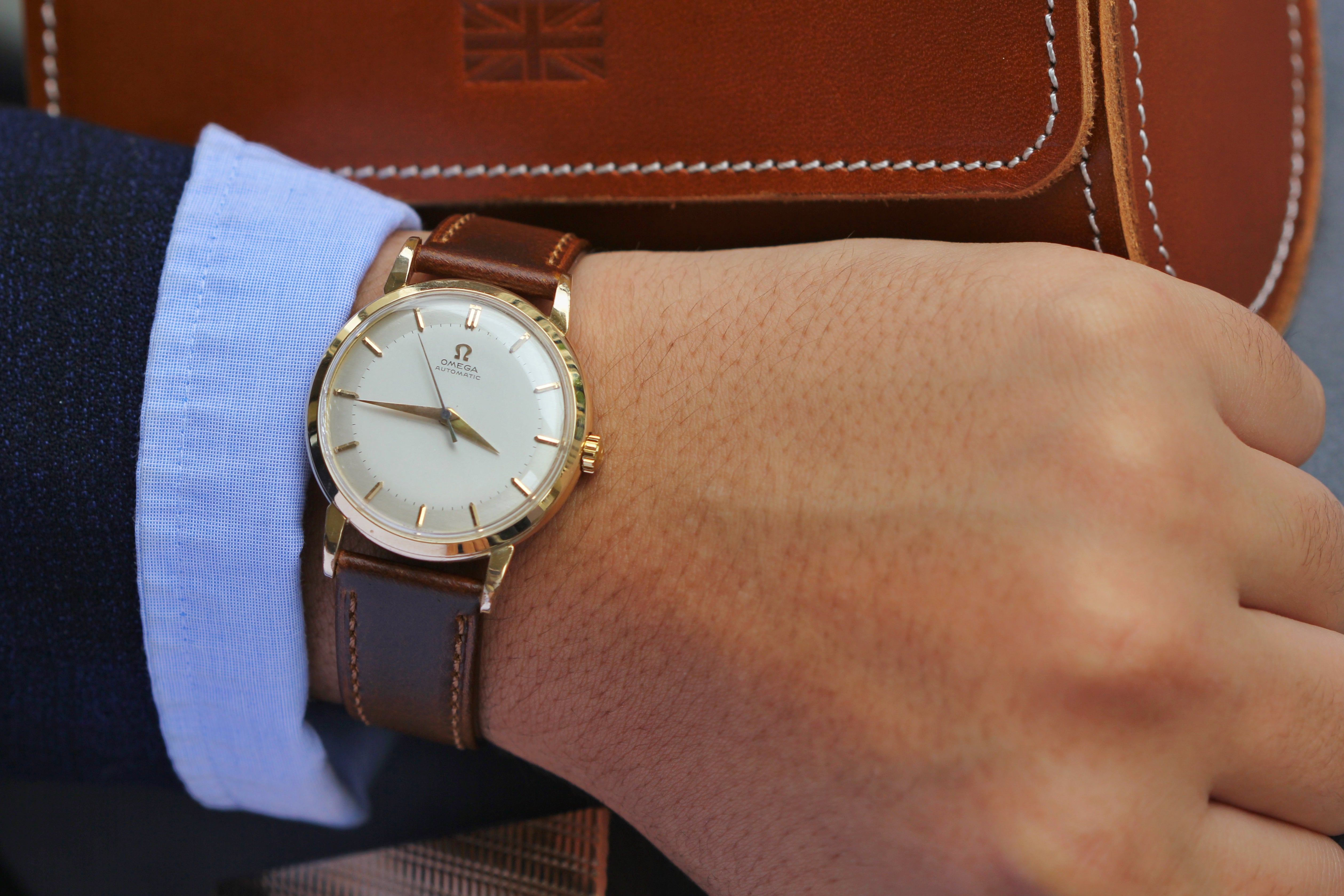 Omega Gold Vintage watch plated with 18k gold. Mayfair Watch Omega Gold Vintage watch plated with 18k gold. Mayfair Watch