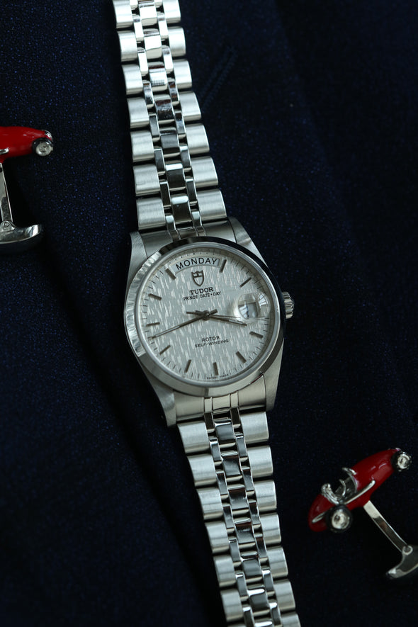 Tudor Prince Date-Day Linen dial watch