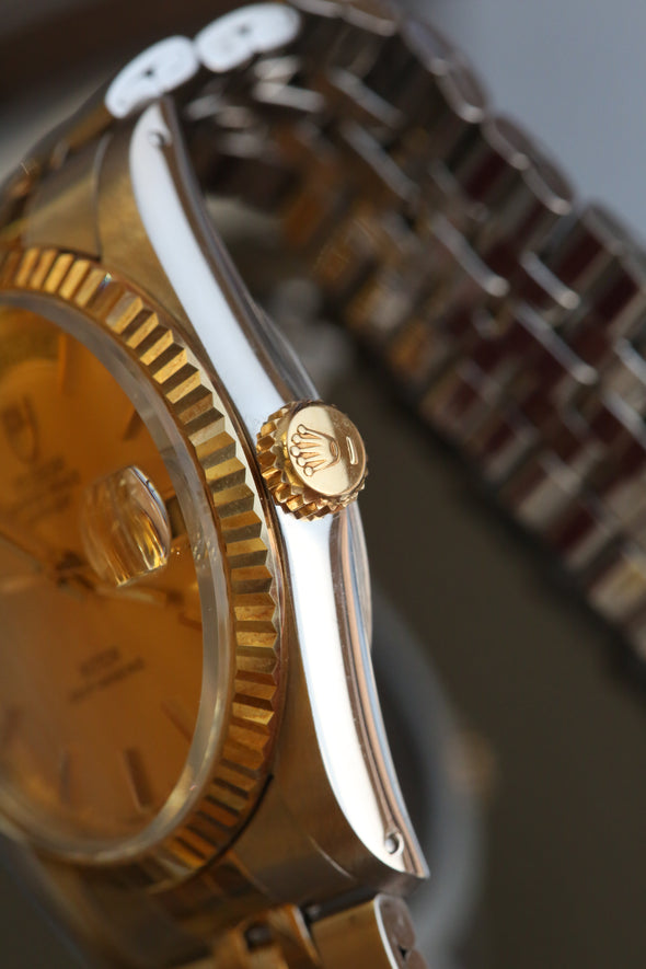 Tudor Oyster Prince Date-Day Champagne Dial Watch Full-Set
