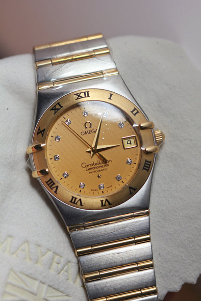 Omega Constellation Diamonds Dial Watch Full-Set