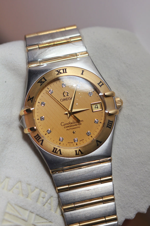 Omega Constellation Diamonds Dial Watch Full-Set