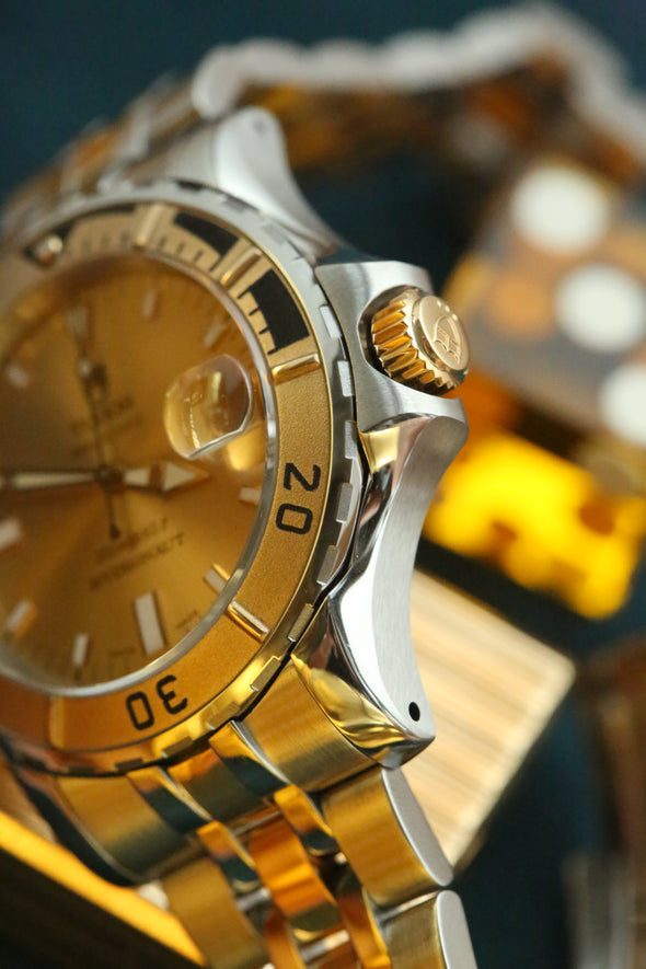 Tudor Hydronaut 89193 Gold Dial Watch Full-Set