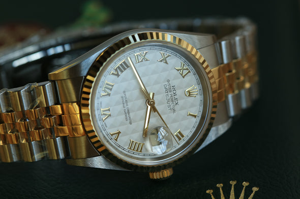 Rolex Oyster Perpetual Datejust Pyramid Dial NOS Full-Set