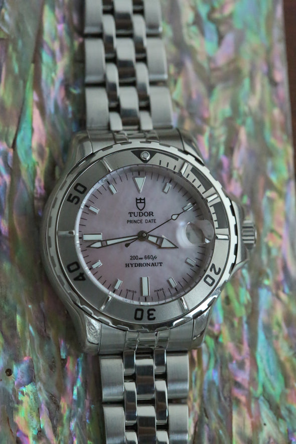 Tudor Prince Date Hydronaut Pink Mother Of Pearl Dial Watch
