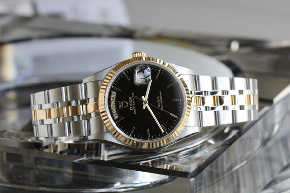 Tudor Prince Date-Day 76213 Automatic Black Dial Watch