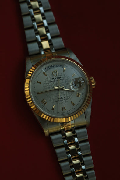 Tudor Prince Date-Day Tudor Logo Dial Watch